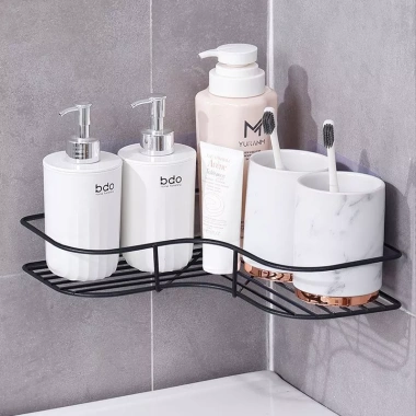 Kệ Góc Nhà Tắm Dán Tường Thép Inox Không Gỉ – Tam Giác 10kg, Đa Năng, Giá 40.000 VND