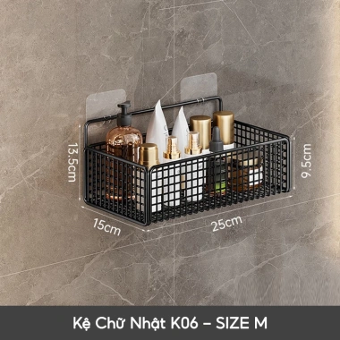 Kệ Góc Nhà Tắm Dán Tường Thép Inox Không Gỉ – Tam Giác 10kg, Đa Năng, Giá 40.000 VND
