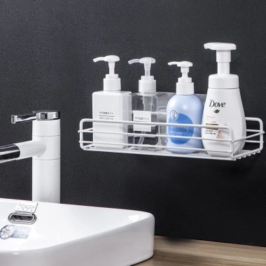 Kệ góc nhà tắm dán tường thép không gỉ chắc chắn, tặng miếng dán, chỉ 25.000₫