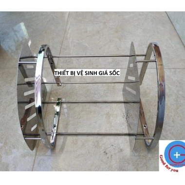 Kệ góc phòng tắm inox - Giá góc đôi, giá để đồ phòng tắm, giảm giá 21.9k