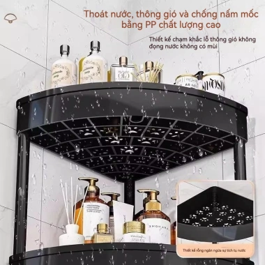 Kệ góc tắm đa năng 2-5 tầng nhựa chống thấm dễ vệ sinh Giá mỹ phẩm giao Hà Nội 86.174₫