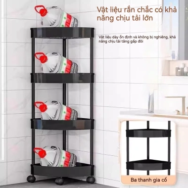 Kệ góc tắm đa năng 2-5 tầng nhựa chống thấm dễ vệ sinh Giá mỹ phẩm giao Hà Nội 86.174₫