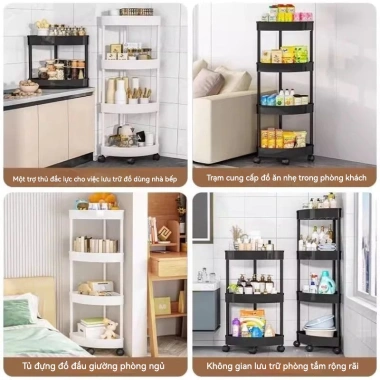 Kệ góc tắm đa năng 2-5 tầng nhựa chống thấm dễ vệ sinh Giá mỹ phẩm giao Hà Nội 86.174₫