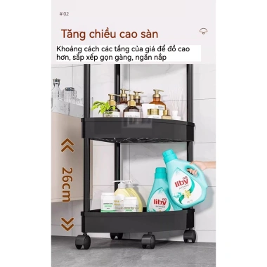 Kệ góc tắm đa năng 2-5 tầng nhựa chống thấm dễ vệ sinh Giá mỹ phẩm giao Hà Nội 86.174₫ 6 Kệ góc tắm đa năng 2-5 tầng nhựa chống thấm dễ vệ sinh Giá mỹ phẩm giao Hà Nội 86.174₫ 6