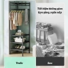 Kệ góc treo quần áo 360 bánh xe modern – giá phơi đồ, kệ giày đa năng, sơn tĩnh điện chống gỉ, giảm 18 phần trăm chỉ 112.000đ 3