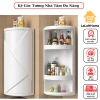 Kệ góc tường đa năng 3 tầng có cửa - Nhựa chống nước, treo tường nhà bếp, phòng tắm, toilet - Giá 123k