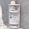 Kệ góc tường đa năng 3 tầng có cửa - Nhựa chống nước, treo tường nhà bếp, phòng tắm, toilet - Giá 123k 7
