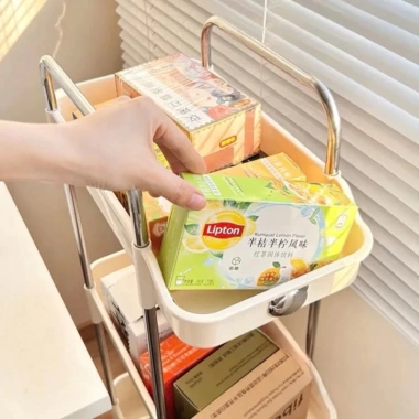 Kệ góc tường đa năng 3 tầng có cửa - Nhựa chống nước, treo tường nhà bếp, phòng tắm, toilet - Giá 123k