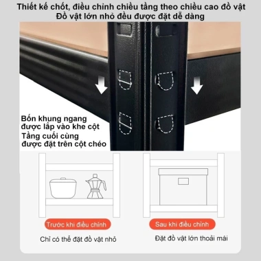Kệ Hàng Thép Đa Năng Đựng Đồ V Lỗ - Giá Ưu Đãi 234.000, Số Lượng Lớn