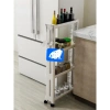 Kệ hẹp di động 4 tầng đa năng, có bánh xe di chuyển - Giá chỉ 53.000₫