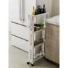 Kệ hẹp di động 4 tầng đa năng, có bánh xe di chuyển - Giá chỉ 53.000₫ 3