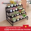 Kệ hoa 2/3 tầng giá đỡ hình thang thép carbon - Thiết kế sang trọng, chỉ 92.400₫