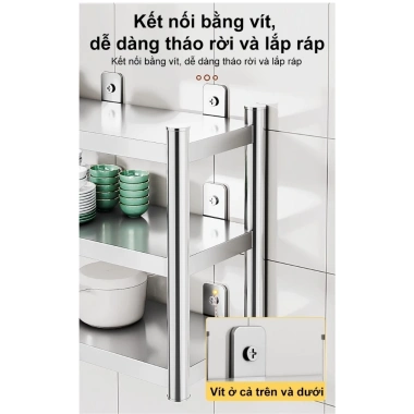 Kệ inox 2 tầng treo tường cao cấp - Chịu lực tốt, lắp đặt dễ dàng, giá chỉ 419.000₫ 5 Kệ inox 2 tầng treo tường cao cấp - Chịu lực tốt, lắp đặt dễ dàng, giá chỉ 419.000₫ 5