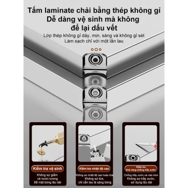 Kệ inox 2 tầng treo tường cao cấp - Chịu lực tốt, lắp đặt dễ dàng, giá chỉ 419.000₫