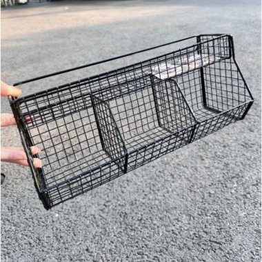 Kệ Inox 3 Ngăn 2 Tầng Lưới Treo Tường Tiết kiệm không gian bếp & tắm, chỉ 61.500₫