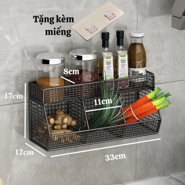 Kệ Inox 3 Ngăn 2 Tầng Lưới Treo Tường Tiết kiệm không gian bếp & tắm, chỉ 61.500₫ 10 Kệ Inox 3 Ngăn 2 Tầng Lưới Treo Tường Tiết kiệm không gian bếp & tắm, chỉ 61.500₫ 10