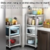 Kệ inox 3 tầng dày có bánh xe, Đựng lò vi sóng, nồi, chảo, chỉ 409.000₫ 3