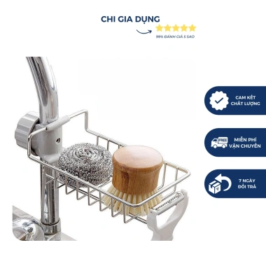 Kệ inox 304 đa năng, đựng lưới rửa bát, xà bông treo, giá chỉ 59.000đ 2