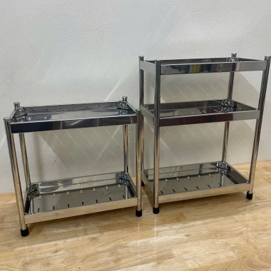 Kệ inox đa năng 2-3 tầng cho bếp và phòng tắm – Đựng gia vị tiện lợi, giá chỉ 150.000đ 3