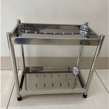 Kệ Inox đa năng 2-3 tầng cho bếp và tắm - Giá chỉ 150.000 VND giảm mạnh 2 Kệ Inox đa năng 2-3 tầng cho bếp và tắm - Giá chỉ 150.000 VND giảm mạnh 2