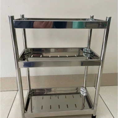 Kệ Inox đa năng 2-3 tầng cho bếp và tắm - Giá chỉ 150.000 VND giảm mạnh