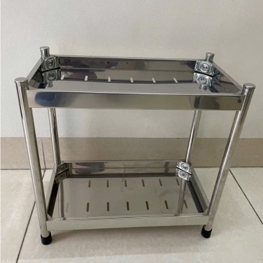Kệ Inox đa năng 2-3 tầng cho bếp và tắm - Giá chỉ 150.000 VND giảm mạnh