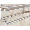 Kệ inox dán tường 2 tầng 40cm - Giá 219.000đ, kèm móc treo, dụng cho nhà tắm 5