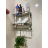 Kệ inox dán tường 3 tầng - Giá 219.000đ, treo khăn & để đồ nhà tắm, tiết kiệm không gian 5