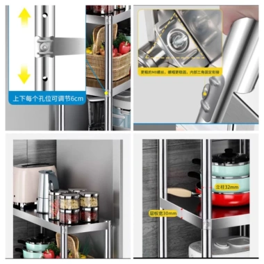 Kệ inox nhà bếp sang trọng, sạch sẽ - Giá chỉ 255.000 VND, giảm từ 318.750 VND 2