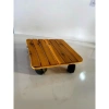 Kệ kê chậu cây 22x22x7cm gỗ ghép bánh xe di chuyển - Tiện lợi, giá chỉ 90.000đ 4
