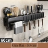 Kệ Không Khoan Đa Năng Treo Tường Nhà Bếp - Giá Cài Dao, Kéo, Ống Đũa KD00-01 10