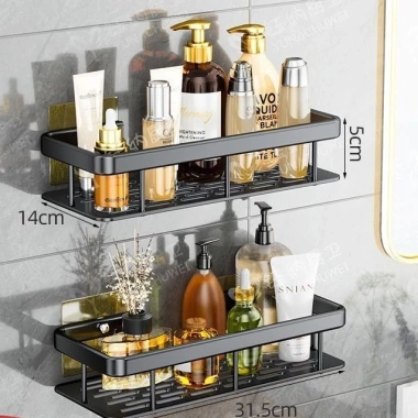 Kệ không thủng treo tường nhà vệ sinh - Giá ưu đãi 477.237₫, lưu trữ tối đa