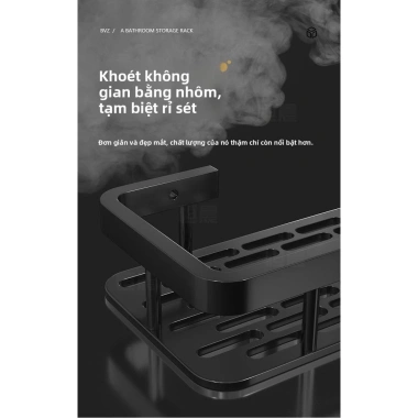 Kệ không thủng treo tường nhà vệ sinh - Giá ưu đãi 477.237₫, lưu trữ tối đa 5 Kệ không thủng treo tường nhà vệ sinh - Giá ưu đãi 477.237₫, lưu trữ tối đa 5