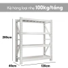 Kệ KING GLOBAL Chịu lực cao 250kg/lớp - Dày 200x60x200mm, chống ẩm, giá ưu đãi 2,5 triệu 10