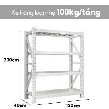 Kệ KING GLOBAL Chịu lực cao 250kg/lớp - Dày 200x60x200mm, chống ẩm, giá ưu đãi 2,5 triệu 10