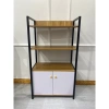 Kệ Lò Vi Sóng 4 Tầng Đa Năng - Khung Sắt, Tủ Gỗ MDF Phủ Melamine, Giá 245.000₫