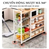 Kệ lò vi sóng 70-90cm gỗ MDF, ngăn tủ, bánh xe – Giá ưu đãi 539k, tiết kiệm không gian 5