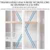Kệ lò vi sóng 70-90cm gỗ MDF, ngăn tủ, bánh xe – Giá ưu đãi 539k, tiết kiệm không gian 8