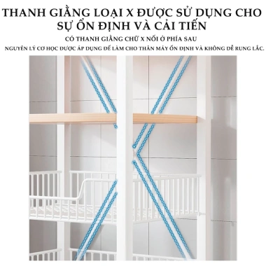 Kệ lò vi sóng 70-90cm gỗ MDF, ngăn tủ, bánh xe – Giá ưu đãi 539k, tiết kiệm không gian 8