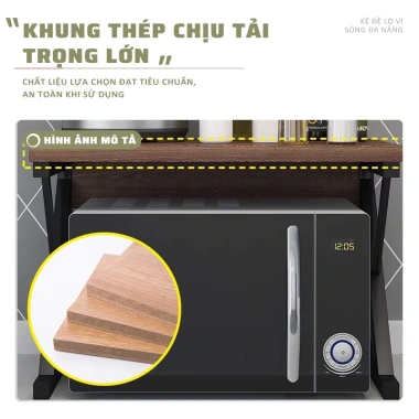 Kệ Lò Vi Sóng Chữ U Thép Chắc Chắn Thiết Kế Gọn Nhẹ Giá Ưu Đãi 119.000 VND 5