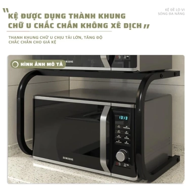 Kệ Lò Vi Sóng Chữ U Thép Chắc Chắn Thiết Kế Gọn Nhẹ Giá Ưu Đãi 119.000 VND 8