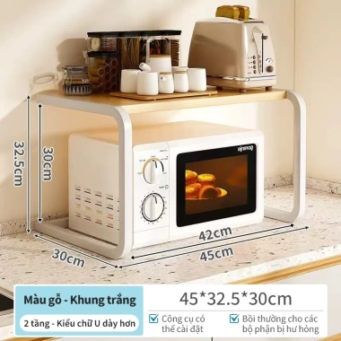 Kệ Lò Vi Sóng Chữ U Thép Chắc Chắn Thiết Kế Gọn Nhẹ Giá Ưu Đãi 119.000 VND 10