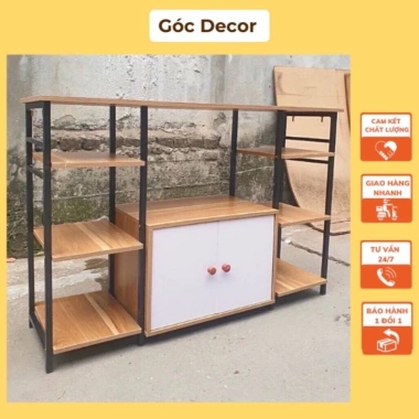 Kệ lò vi sóng có cửa - Thiết kế hiện đại, tiết kiệm không gian, chỉ 329.000₫
