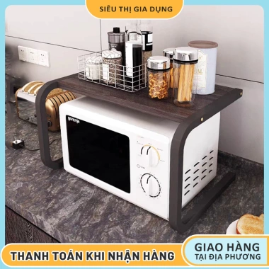 Kệ Lò Vi Sóng Đa Năng Chữ U, Khung Thép Chắc Chắn, Dùng Để Gia Vị - Giá 119.000đ