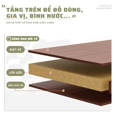 Kệ Lò Vi Sóng Đa Năng Chữ U, Khung Thép Chắc Chắn, Dùng Để Gia Vị - Giá 119.000đ