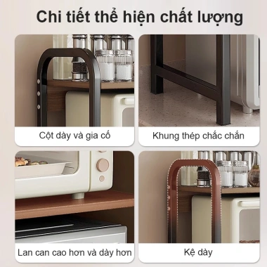 Kệ Lò Vi Sóng Đa Năng LUXE Điều Chỉnh Kích Thước 2-3 Tầng Cho Nhà Bếp 135.000 VND 4