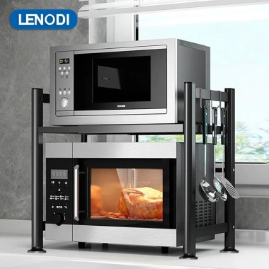 Kệ Lò Vi Sóng Điều Chỉnh 2-3 Tầng Giá Rẻ 229.000₫ - Tiết Kiệm Không Gian Bếp