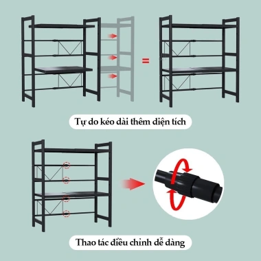 Kệ Lò Vi Sóng Điều Chỉnh 2-3 Tầng Giá Rẻ 229.000₫ - Tiết Kiệm Không Gian Bếp 9 Kệ Lò Vi Sóng Điều Chỉnh 2-3 Tầng Giá Rẻ 229.000₫ - Tiết Kiệm Không Gian Bếp 9