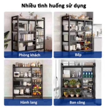 Kệ Lò Vi Sóng Thép Không Gỉ, Thiết Kế Hiện Đại - Giá 595.000 VNĐ GVQ Store 4