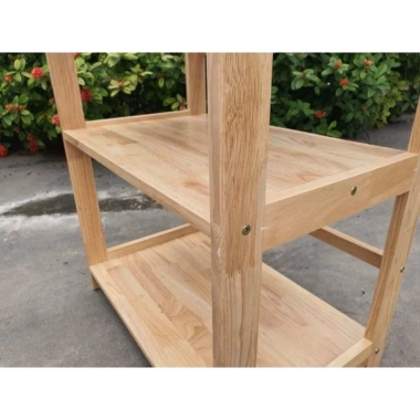 Kệ lò vi sóng trơn gỗ cao su tự nhiên - Giá chỉ 490.000đ, tiết kiệm ngay 6